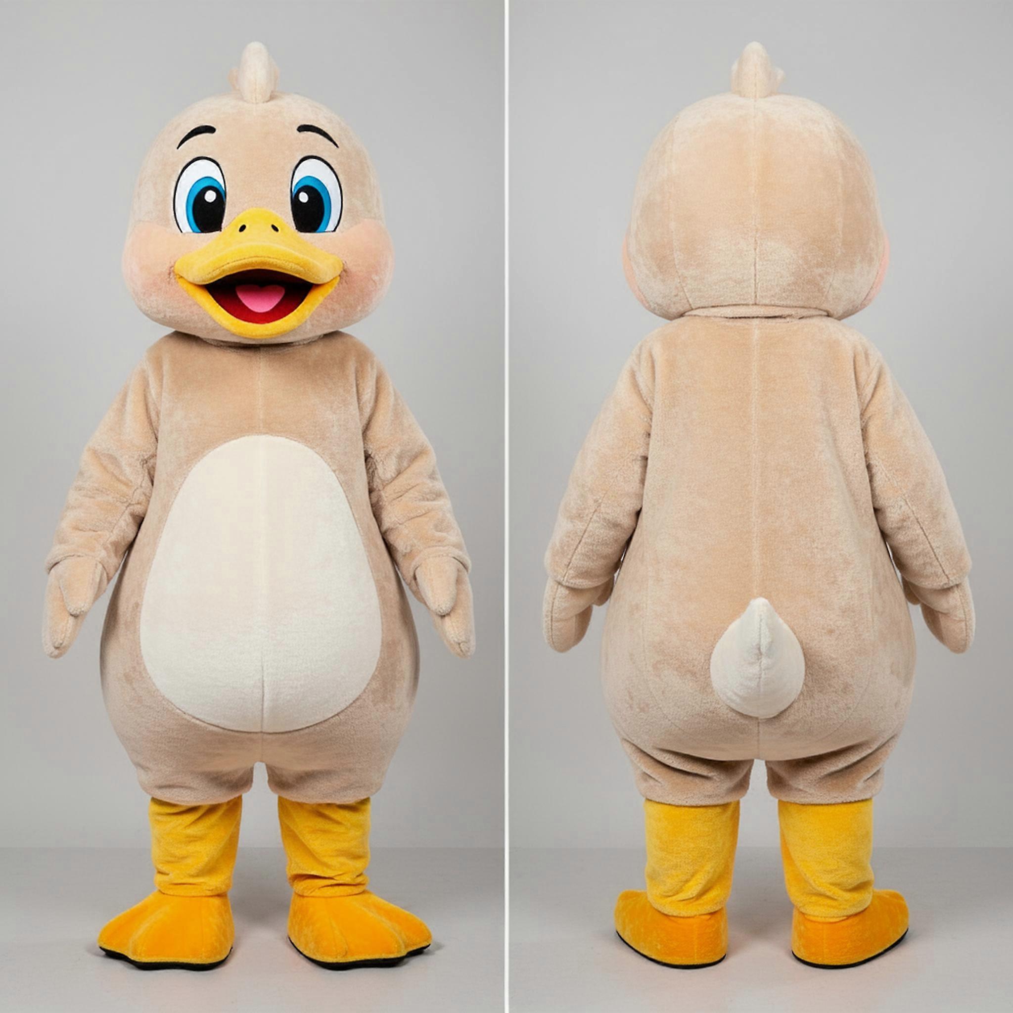 MASTICOT Beige Cuddly Duck Mascot