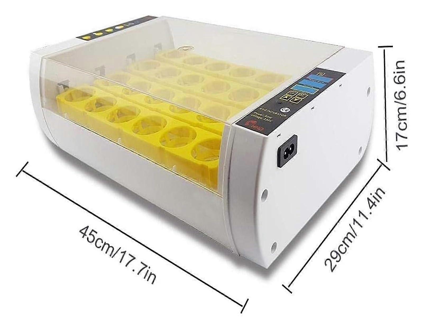 Automatic Egg Incubator 24 Egg Capacity with Temperature Control for Hatching Chickens Ducks Goose