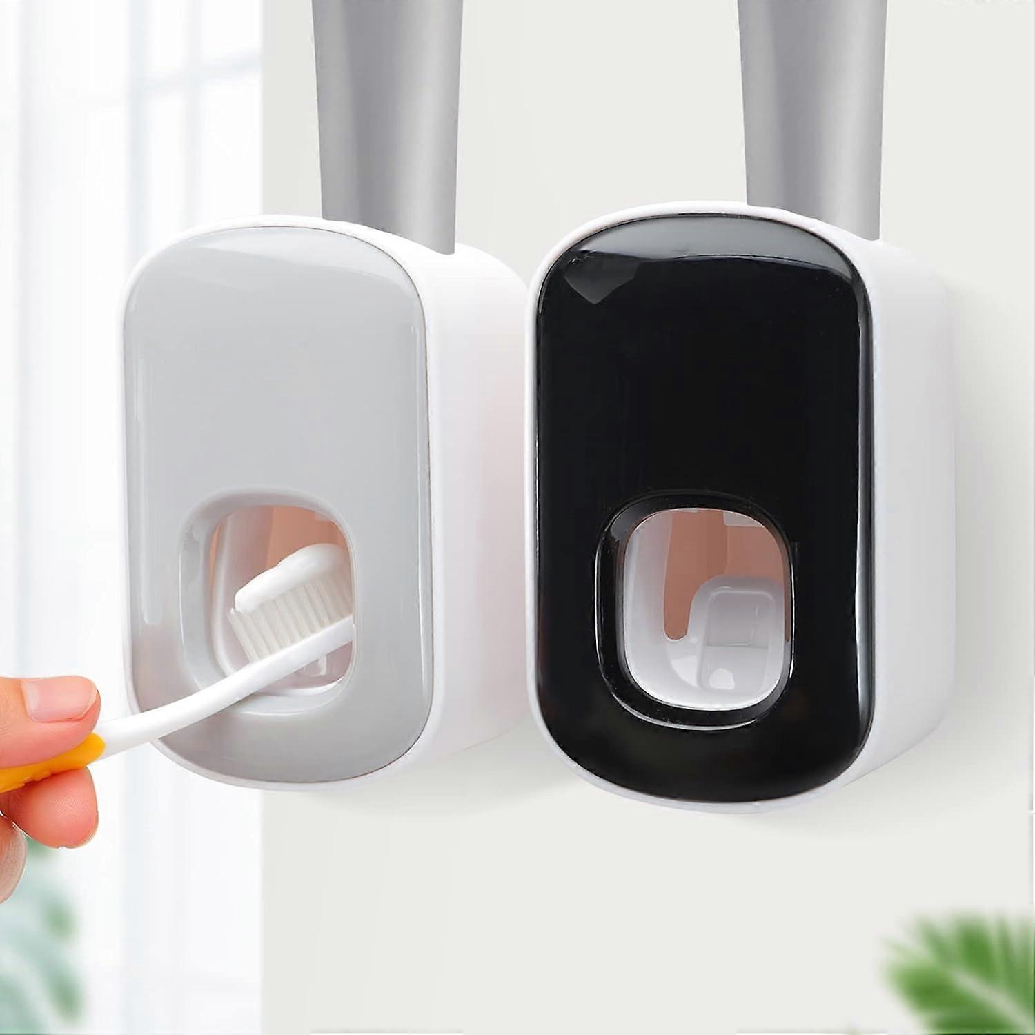 2 pieces toothpaste dispenser, automatic toothpaste dispenser for the