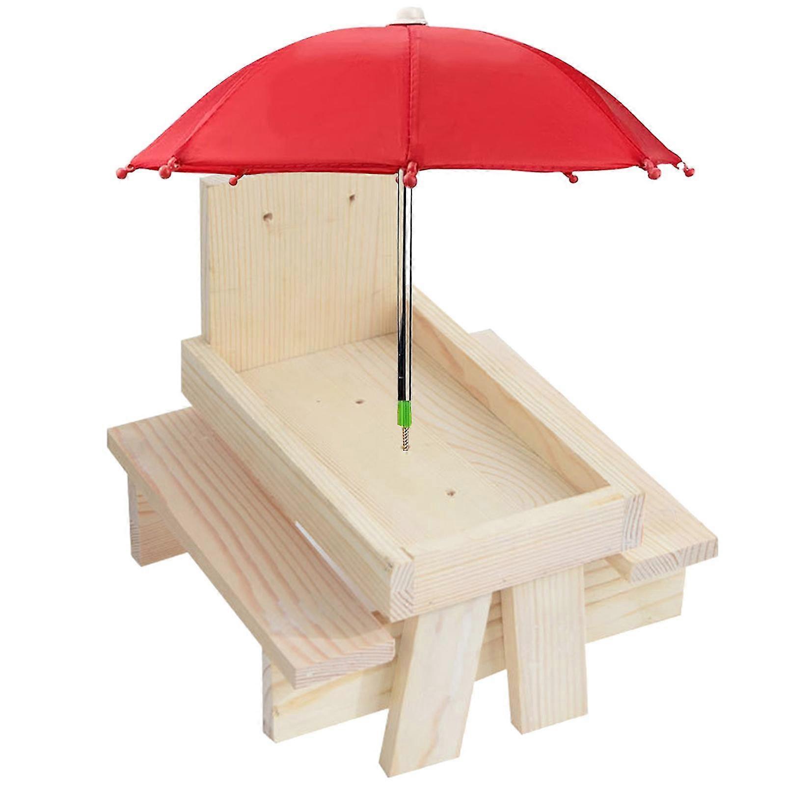 Eco-Friendly Thick-Wood Squirrel Feeder