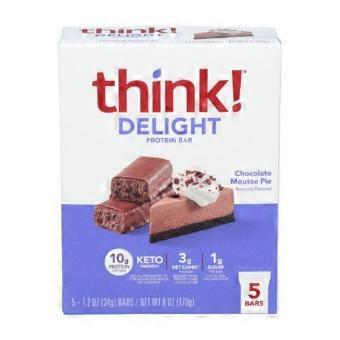 Think Thin Chocolate Mousse Pie Keto Protein Bar, 6 Oz(Case Of 6)