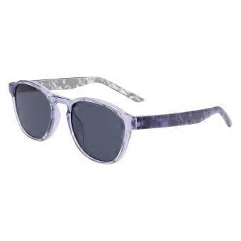 Nike SMASH N IU8109X 519 Full Rim Transparent Indigo Haze Purple Unisex Oval Sunglasses UV3 Original