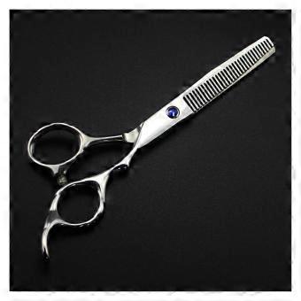 6 Inch Stainless Steel Hair Cutting Scissors with Precision Sharp Blades, Ergonomic Grip for Home and Salon