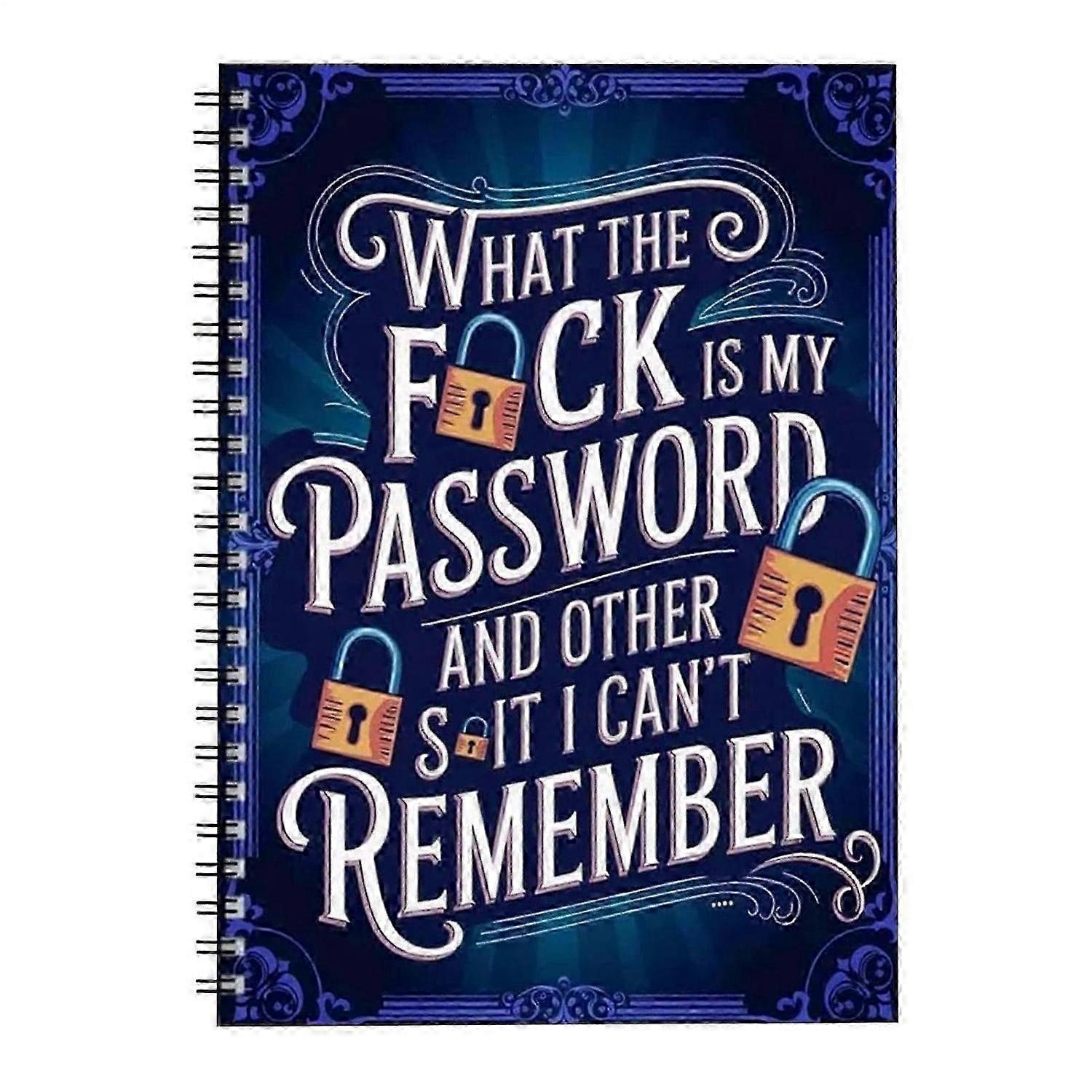 Structured Password Log Book