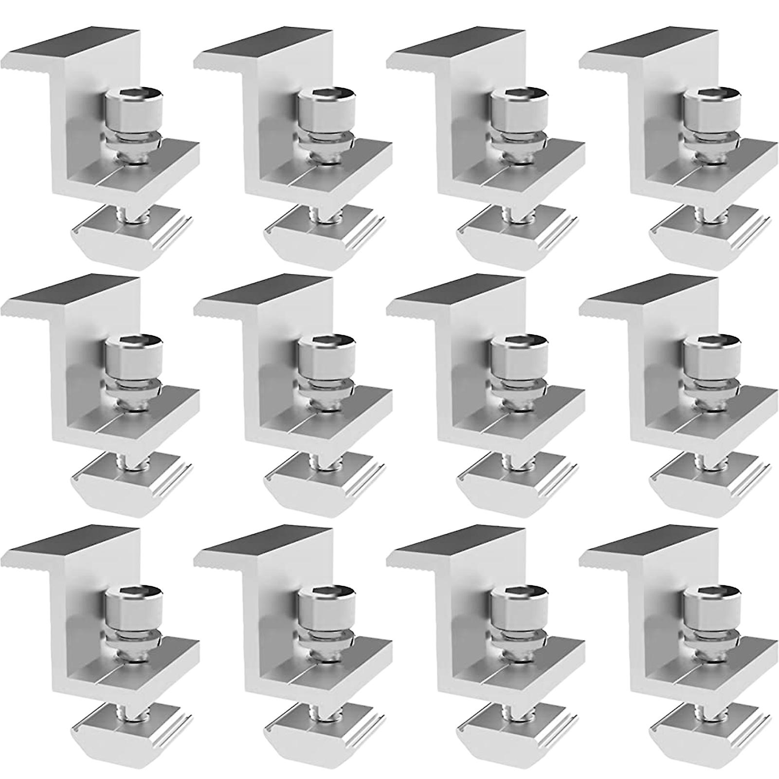 Solar End Clamps Solar Panel Z Bracket  Solar Module Holder End Clamp Kit Adjustables Fixing Solar Module Holder