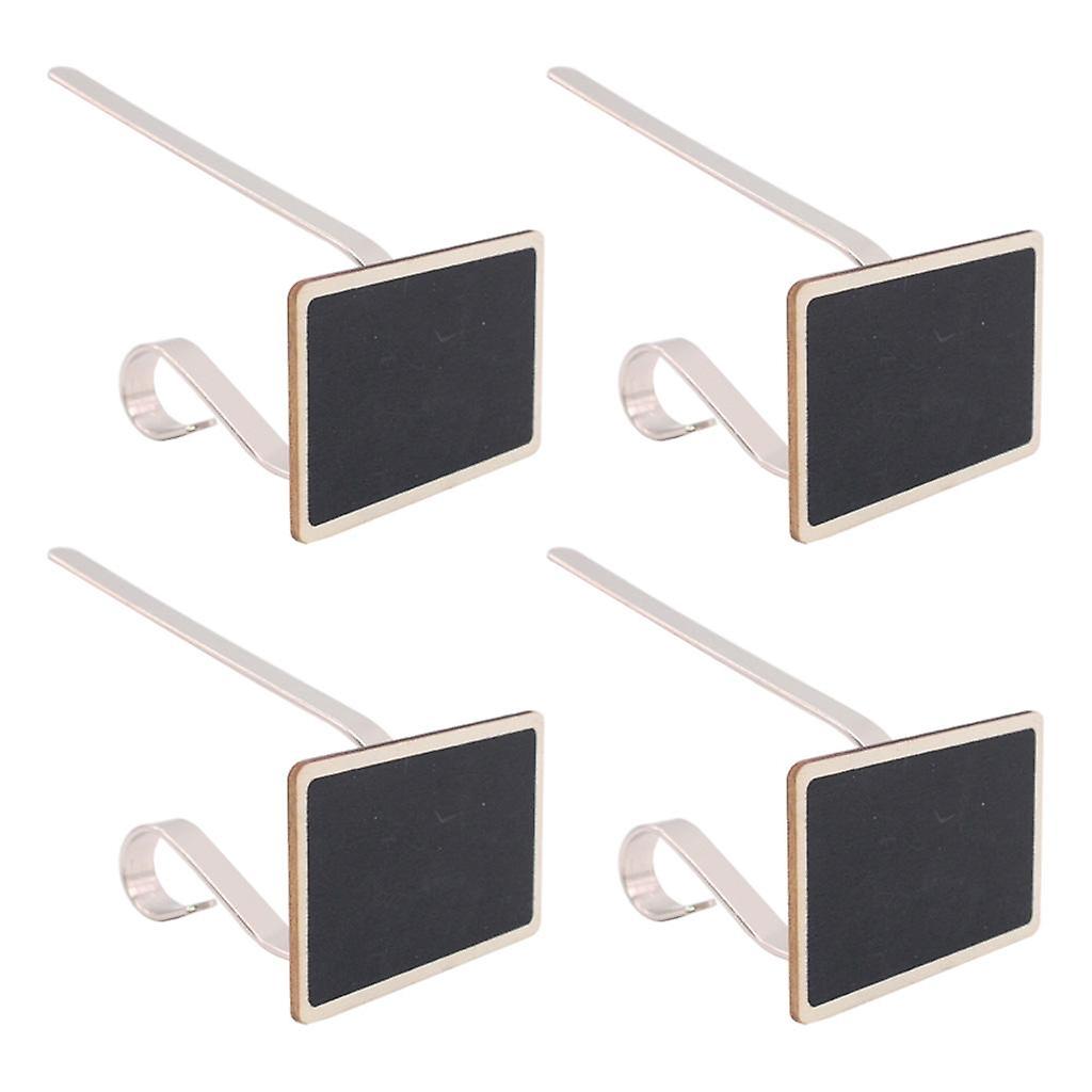Christmas Stocking Holder with Blackboard Sturdy Structure for Farmhouse 4 pcs silver hooks