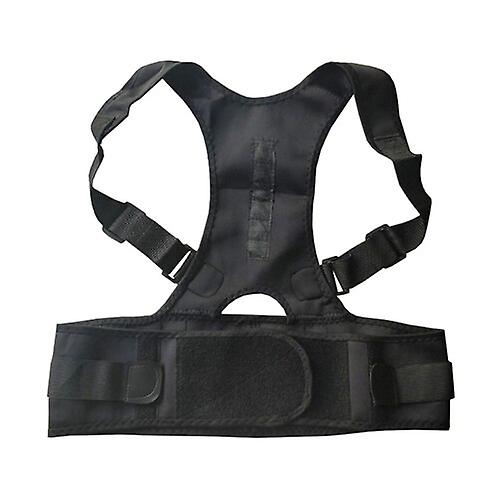 Magnetic Posture Corrector Double Pull Strap Corrector Corset For Posture Bandage Spine Support Belt Back Posture Correction-yellow
