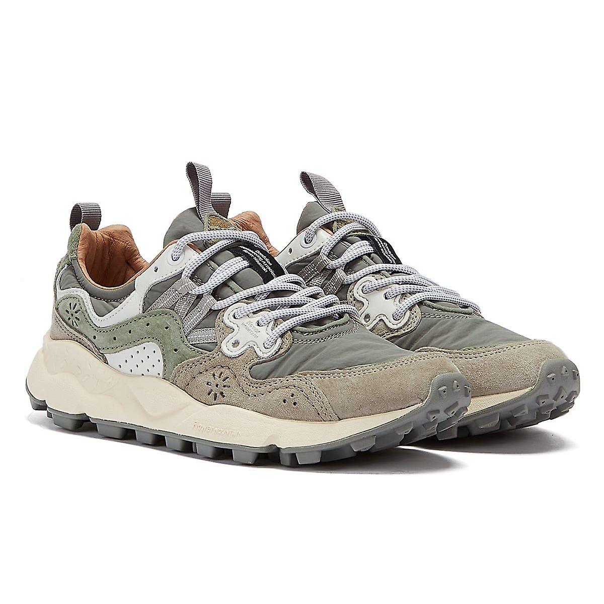 Flower Mountain Yamano 3 Womens Grey/Sage Trainers