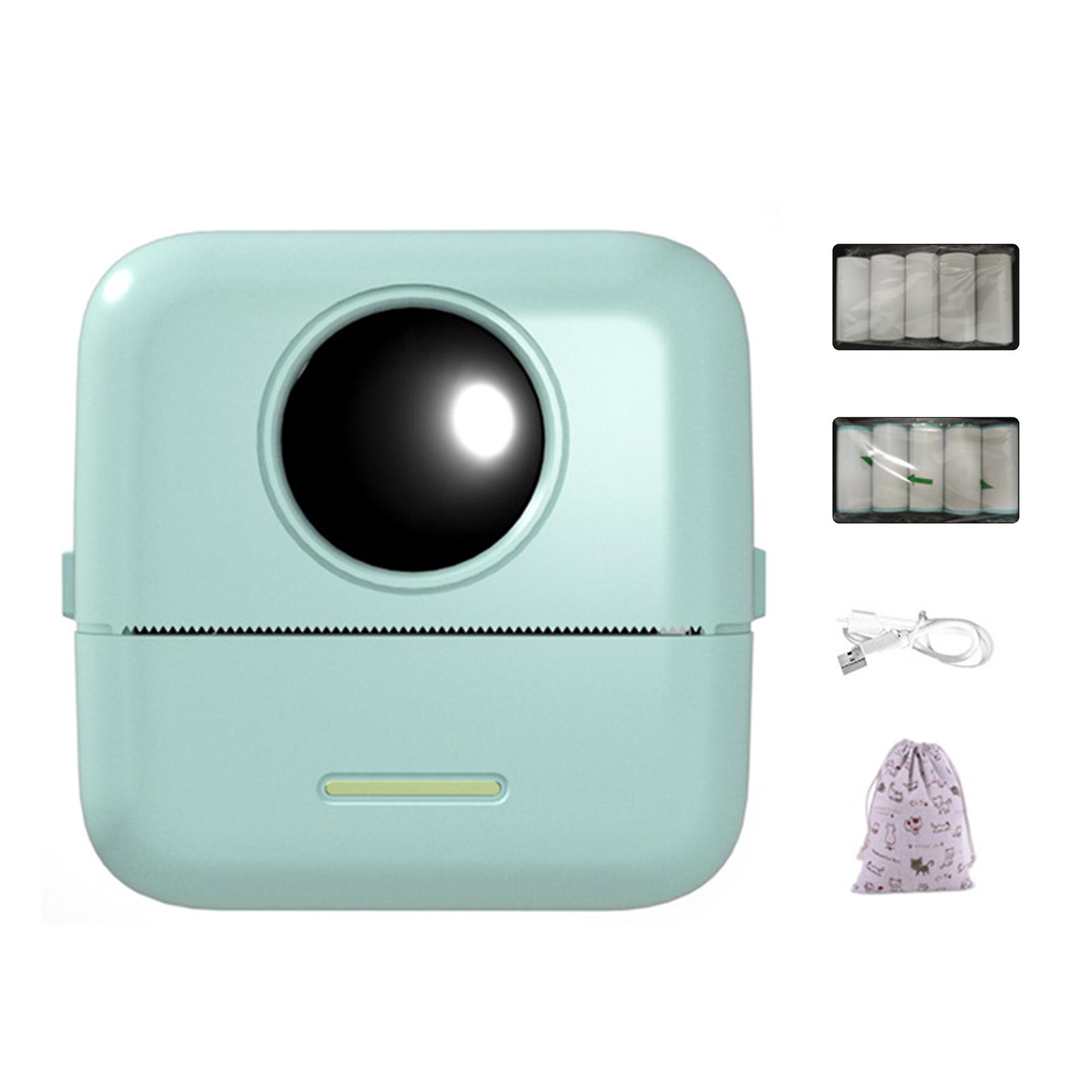 Small Pocket Printer for Kids Inkless Mobile Printing Machine for Labels Note QR-Code