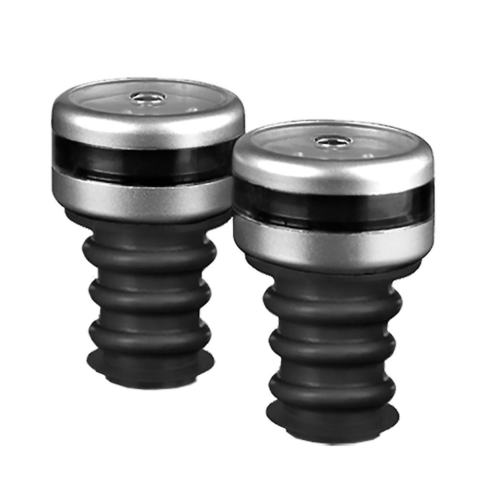 Bartender Multi Point Sure Seal Wine Saver Stoppers Built in Indicator Set of 2