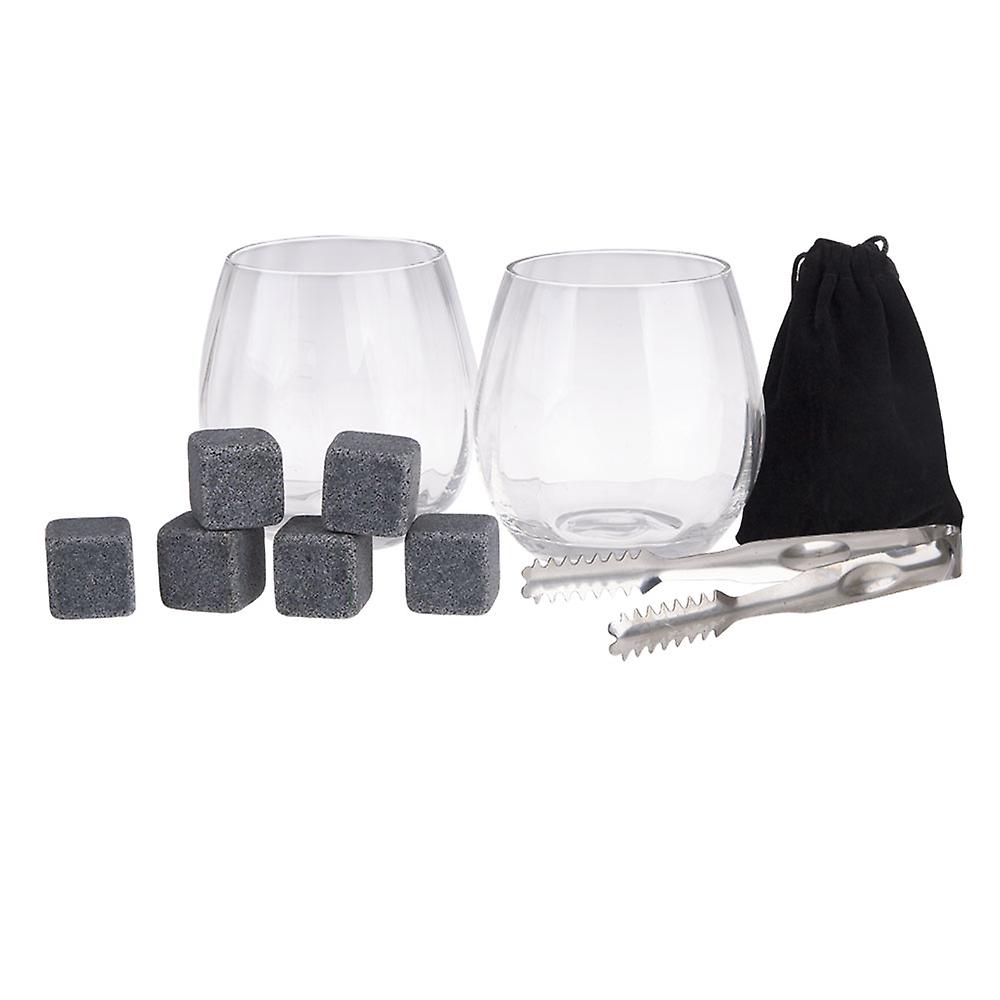 Bartender 10 Piece Gin Set Odourless Tasteless High Quality Granite Stone