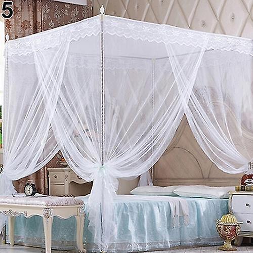 ZHOUBA Romantic Princess Lace Canopy Mosquito Net No Frame for Twin Full Queen King Bed