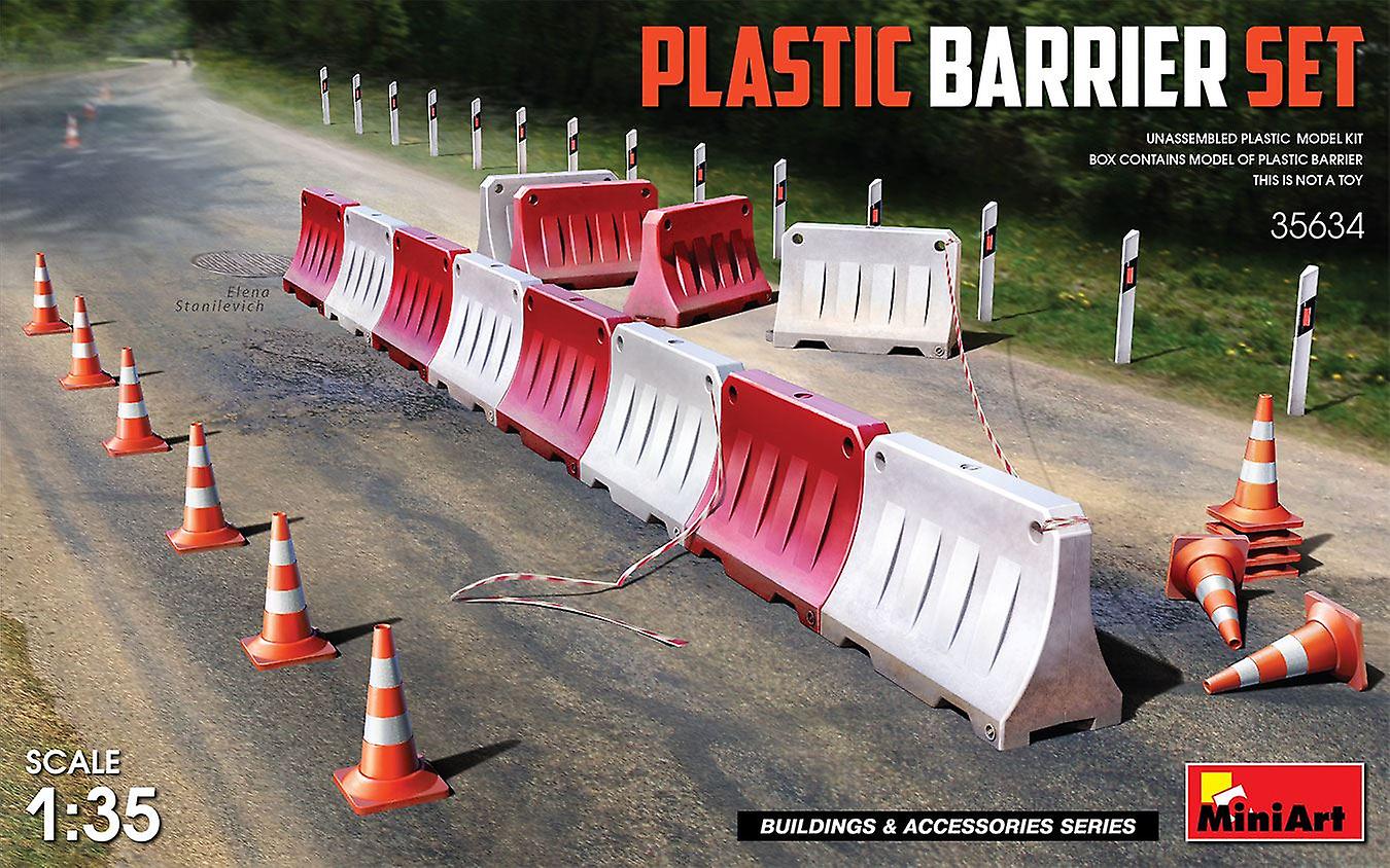 Miniart MIN35634 Miniart 1:35 - Plastic Barrier Set Plastic Unpainted Accessories Scale model