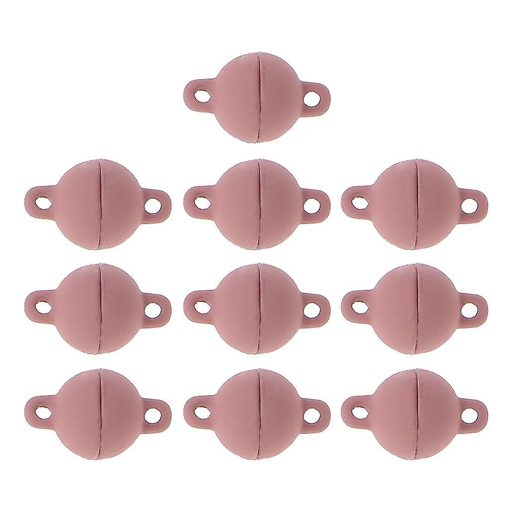 10pcs Colorful Magnetic Clasps Round Magnetic Clasps Bracelet Necklace Making-fg