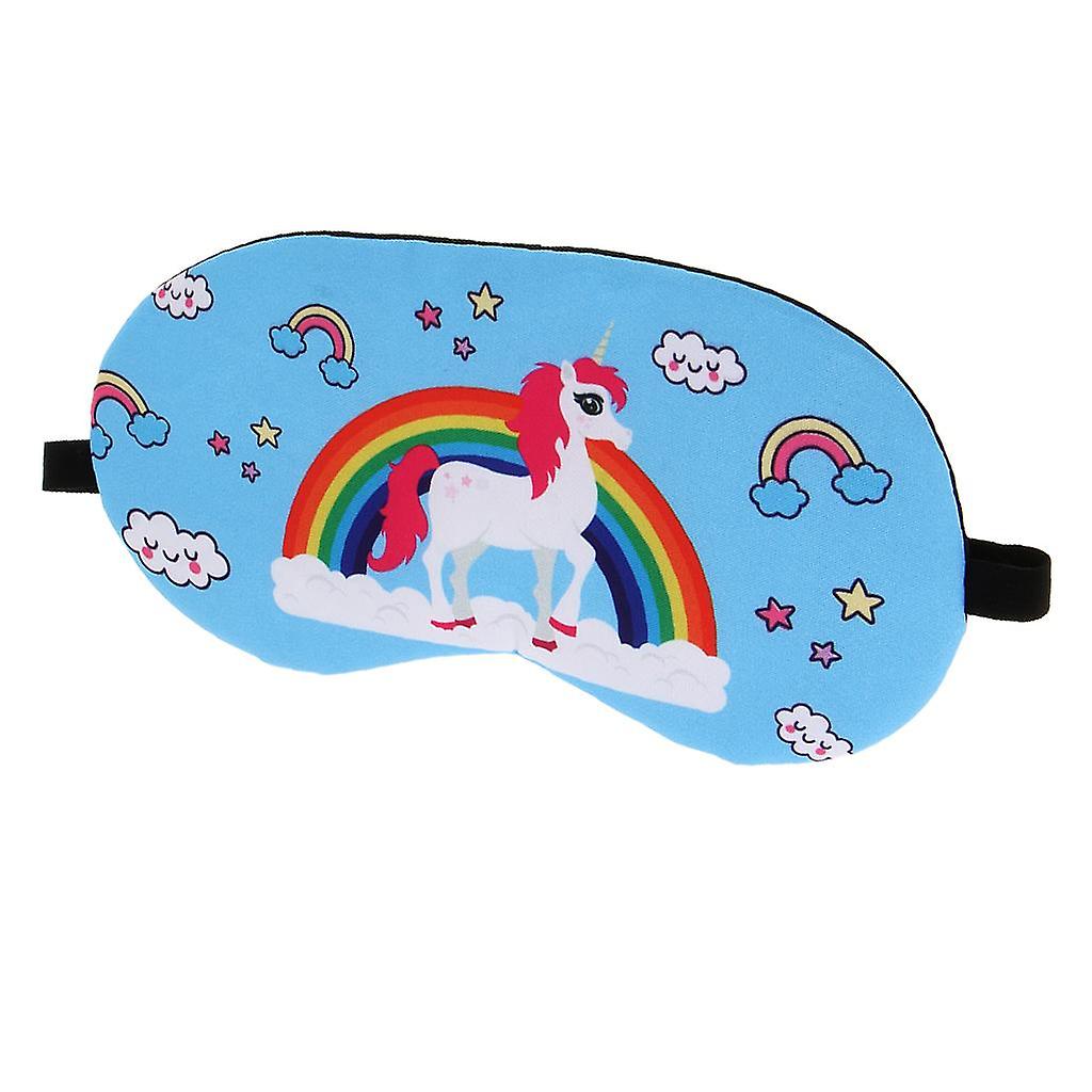 Enfants Adultes Licorne Sommeil Masque Ombre Yeux Couvercle Léger Yeux Bandeau Rose Rouge