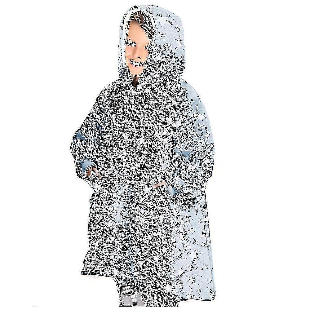 Oversized Fleece Hoodie Blanket Ultra Plush Sherpa Gigante com capuz Sweatshirt Soft-lian