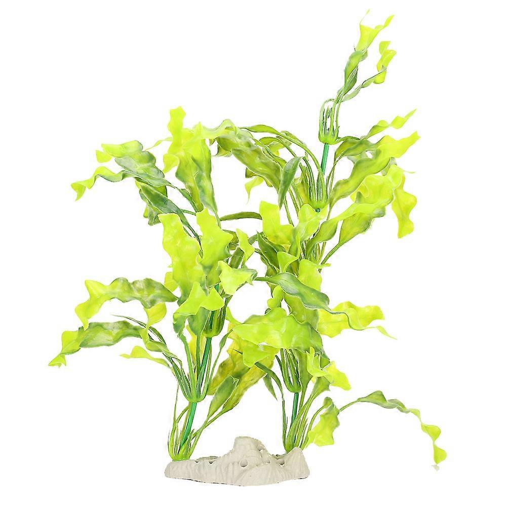 Plastic Aquarium Simulation Kelp Grass Artificial Water Plants Fish Tanks Landscape Decoration with White Base7945 Kelp Grass White Base