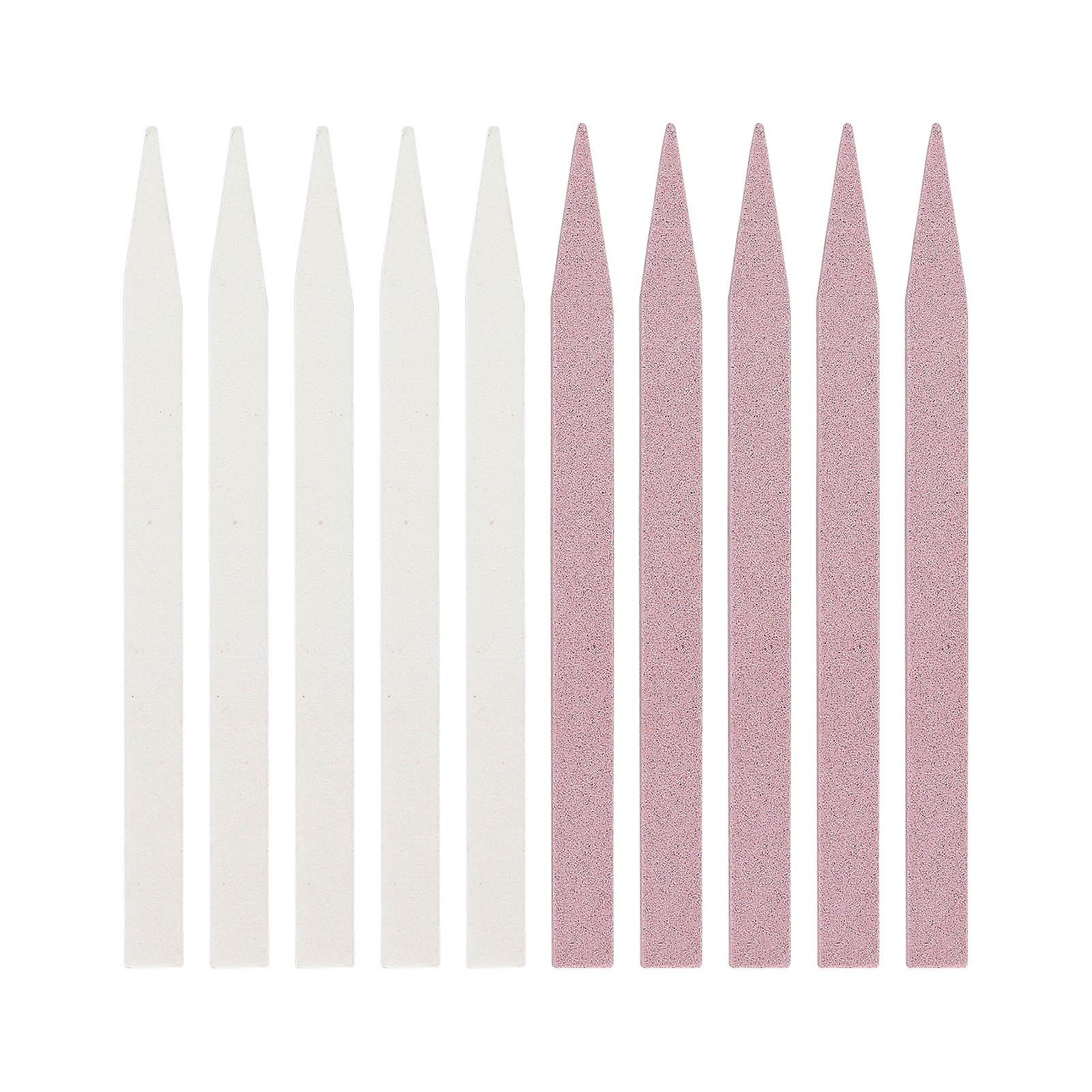 10 Pcs Professional Nail Files Cuticle Pusher for Home and Salon Nail Polishing