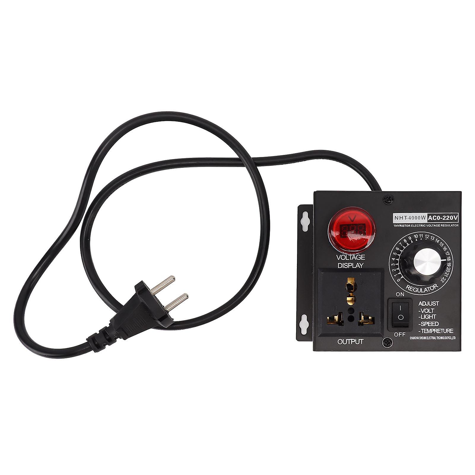 Electronic Voltage Regulator Motor Speed Controller EU Plug 100-220V, 4000W