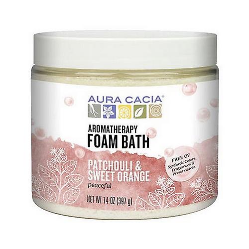 Aura Cacia 香薰泡沫浴,广藿香/橙子 14 盎司 (1 包)