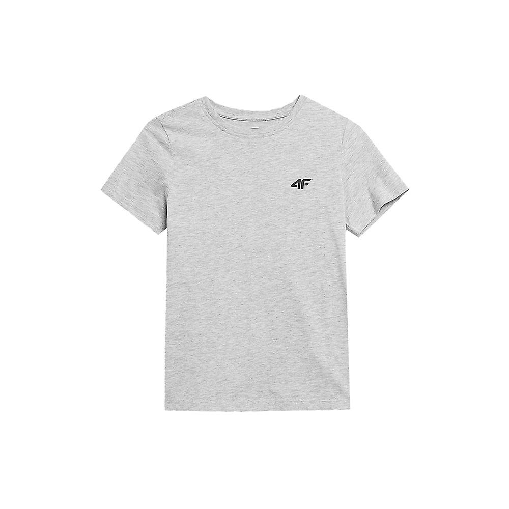 Shirt 4F 4FJSS23TTSHM291WOODLIGHT GRAYMELAN