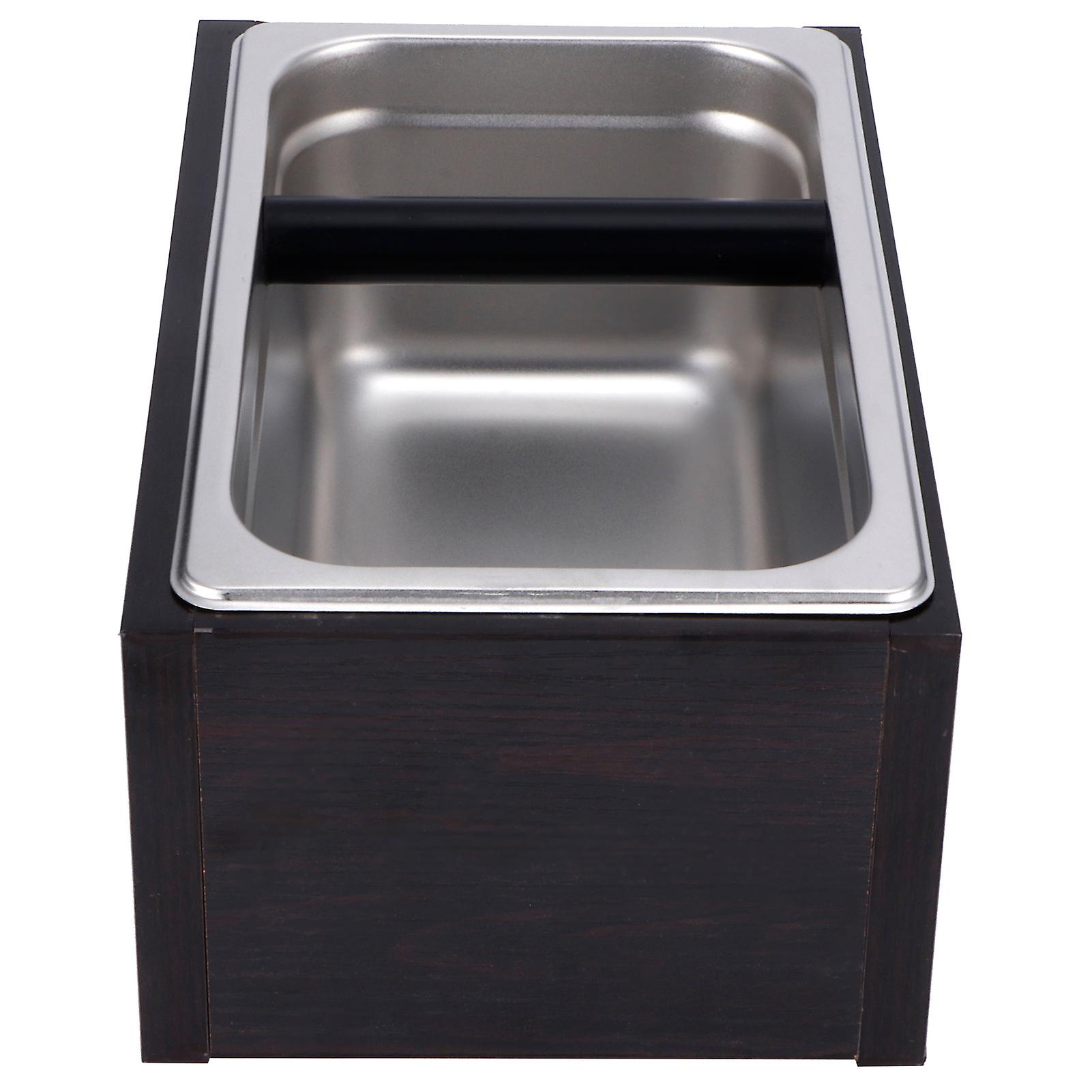Knock Box, Acier inoxydable, Bac à marc de café, Corbeille