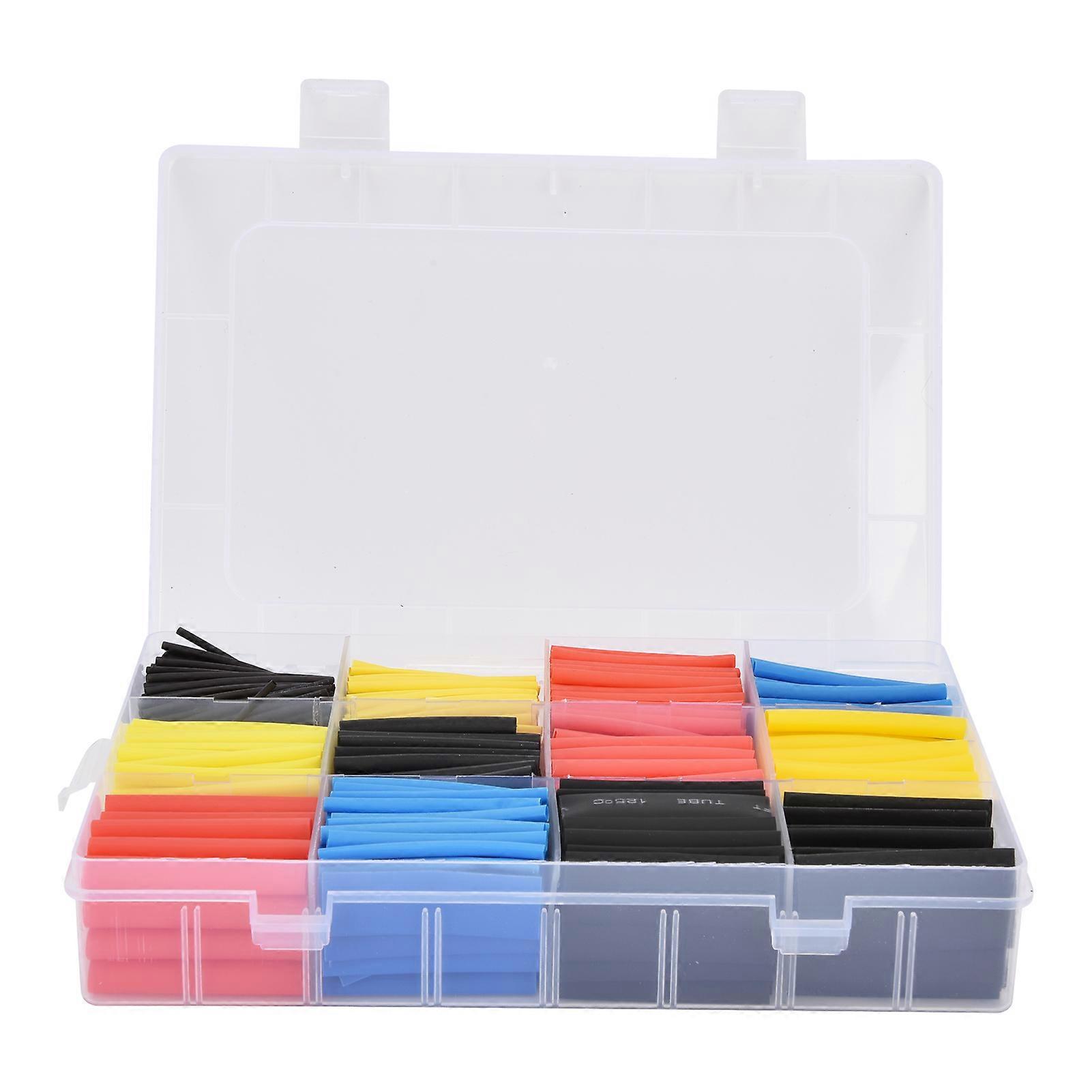 Qukaim Heat Shrink Tubing Kit 580Pcs Heat Shrink Tubing Set, Colorful Insulation Shrinkable Kit Combination for Industrial Connectors, Various