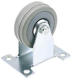 Draper 50Mm Dia. Fixed Plate Fixing Rubber Castor 50Kg (65472)
