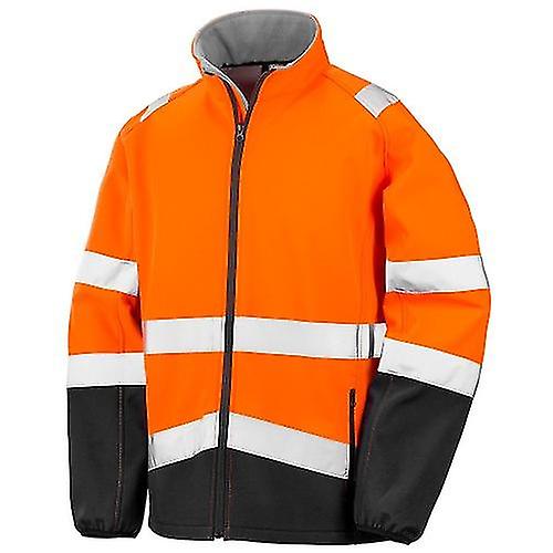 SAFE-GUARD by Result Mens Printable Safety Soft Shell Jacket
