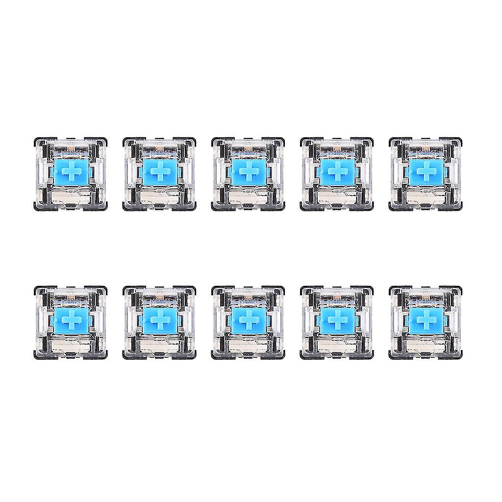 10pcs/set Mechanical Keyboard Switch Blue 3pins For Cherry Mx Switches