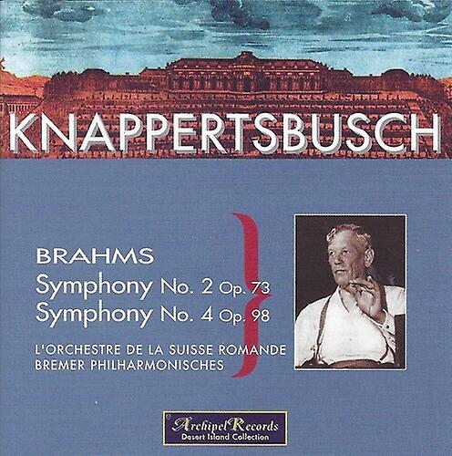 Brahms / Knappertsbusch - Sym 2 & 4-Knapper  [COMPACT DISCS] USA import