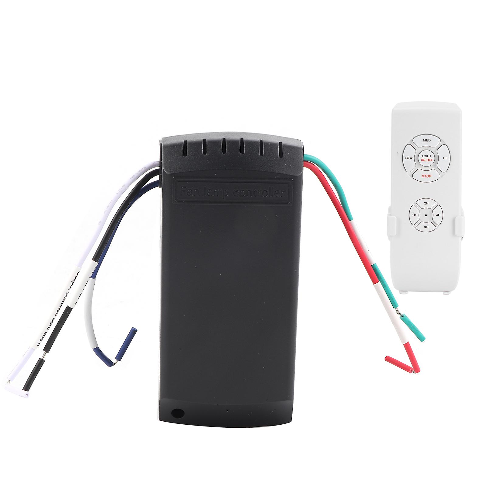 Ceiling Fan Remote Control Kit Wireless Timer for Ceiling Fan Lamp 85-265V