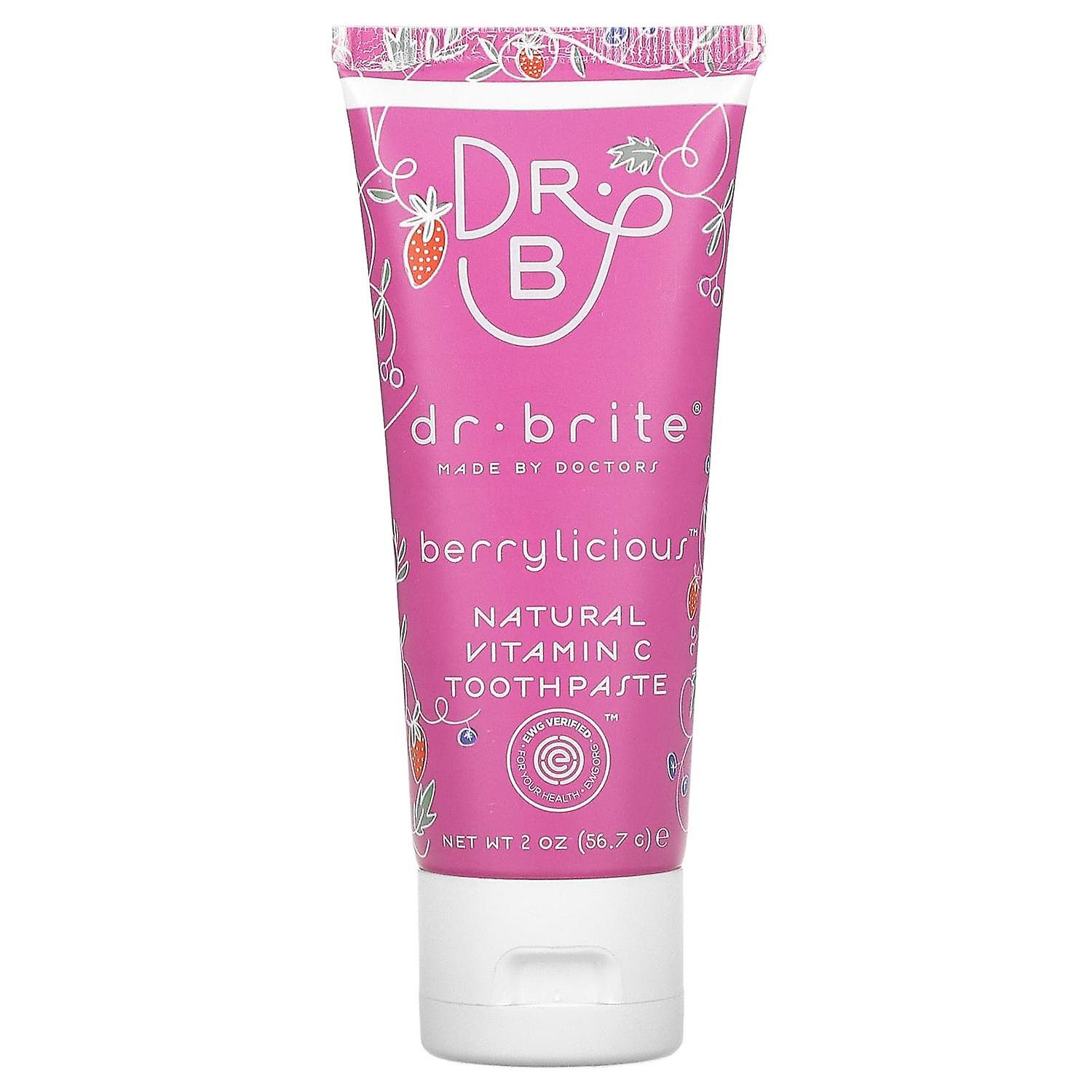 Dr. Brite, Natural Vitamin C Toothpaste, Berrylicious, 2 oz (56.7 g)