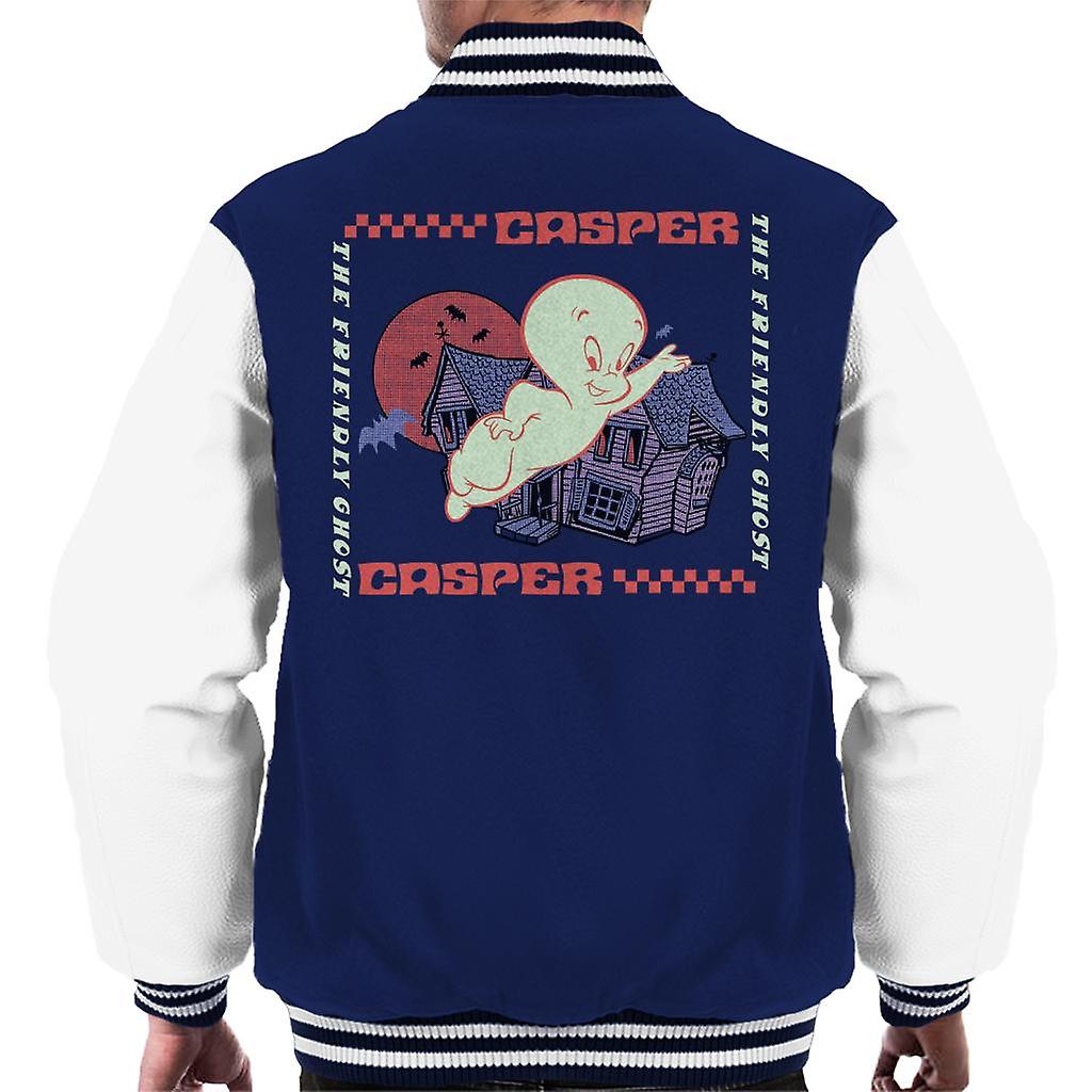 Casper The Friendly Ghost Check Square Herren's Varsity Jacke