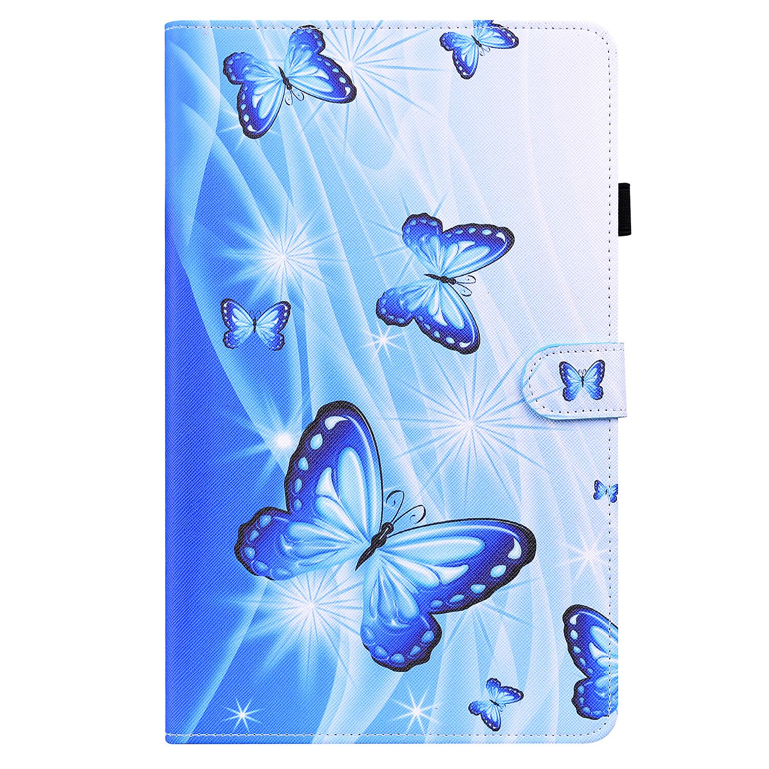For Amazon Fire HD 10 Tablet (7th and 9th Generation, 2017 and 2019 Release) with Pencil Holder Auto Sleep/Wake Function PU Leather Smart Cover
