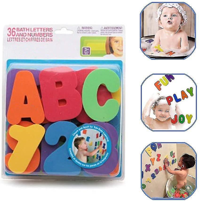 Letters Toys- 36 Alphabet and Number Floating Bubbles