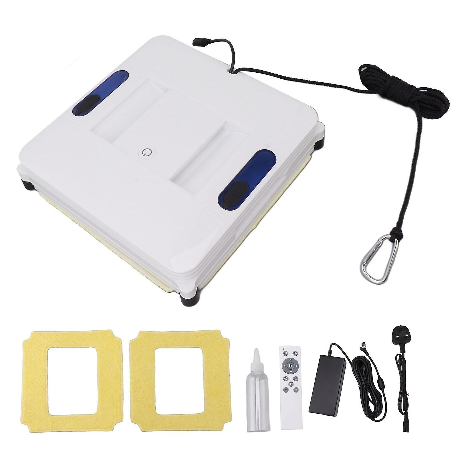 Automatic Window Cleaner Robot Window Cleaning Robot with Dual Water Spray for Flat Walls Tables Floors Ceilings 100‑240V UK Plug