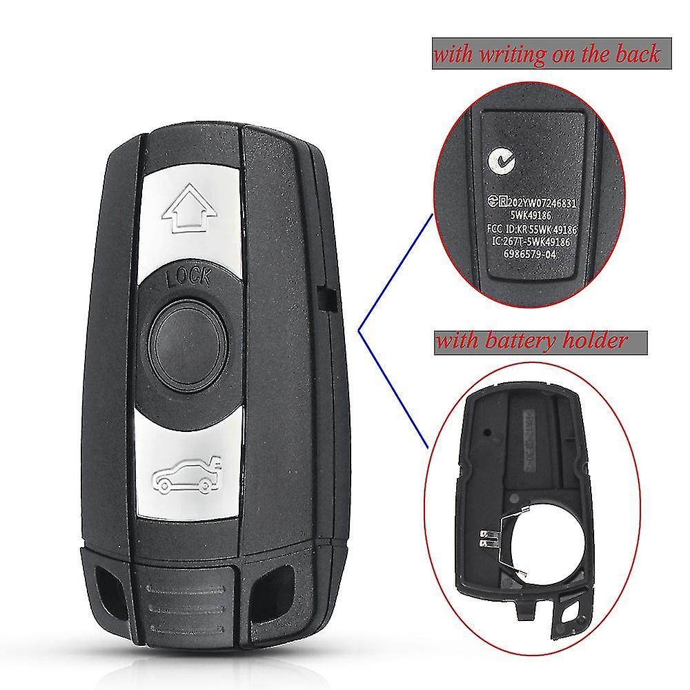 For Bmw 1 3 5 6 Series E90 E91 E92 E60 E70 E71 E72 E82 E87 E88 E89 Fob 3bnt Smart Remote Key Shell C