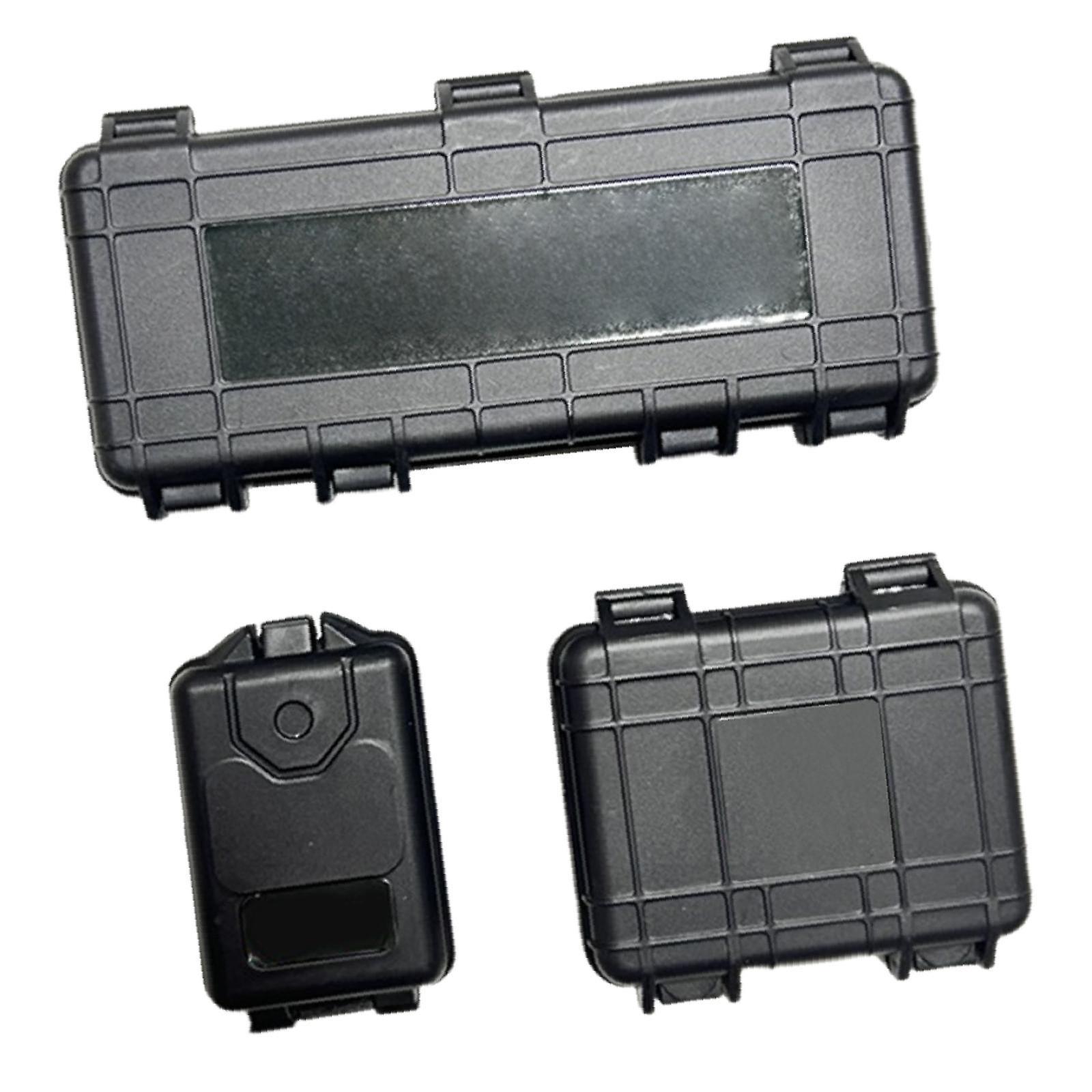 3Pcs 1/18 Action Figure Model Simulation Suitcase Chest (Black Color) Scene