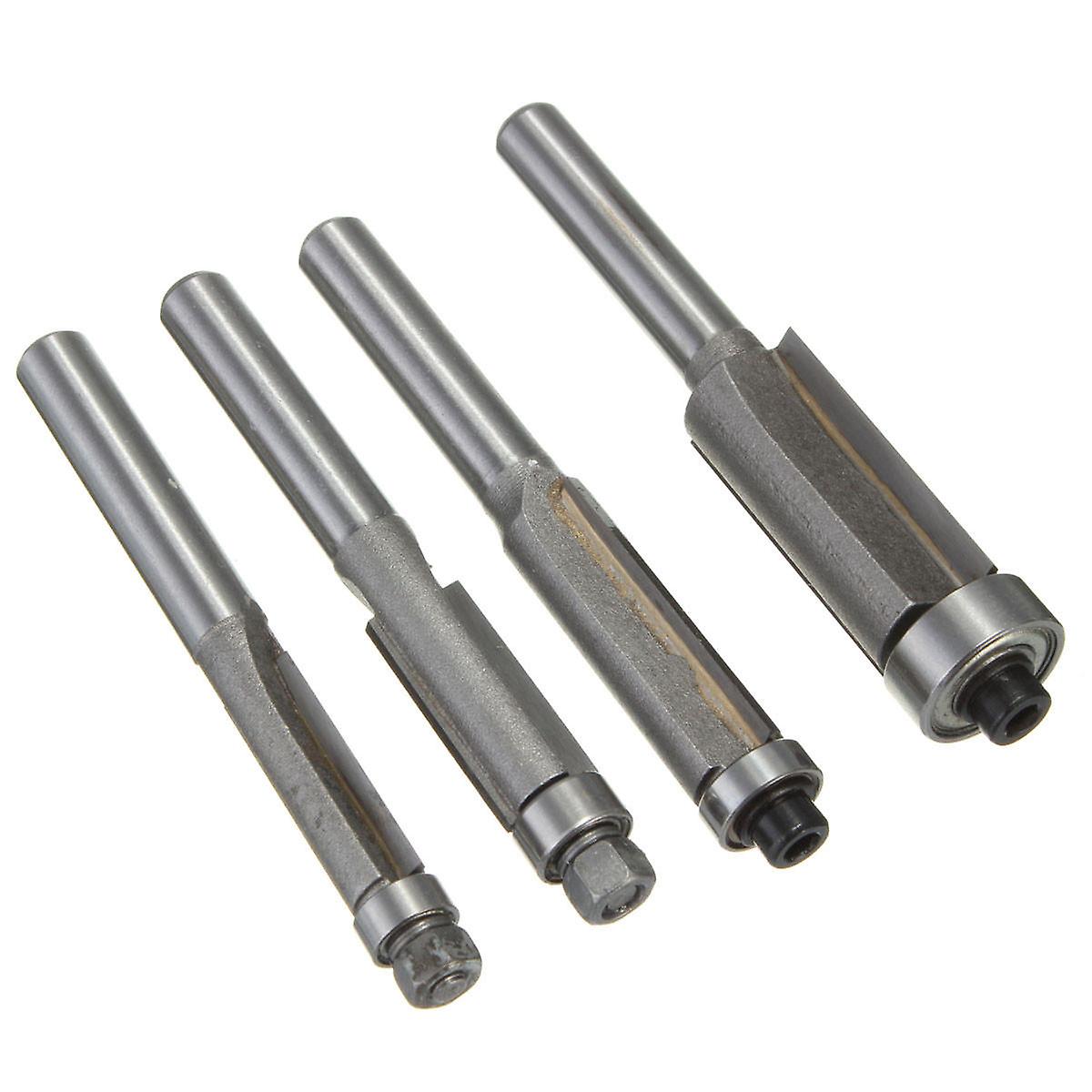 6/8/10/12Mmflush Trim Bit 1/4" Shank Router Bits Carbide Tipped Bits