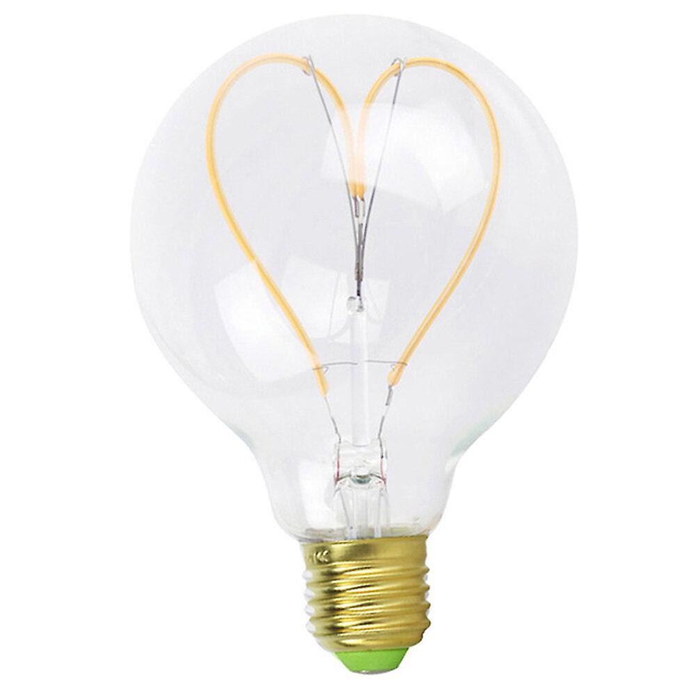 E27 4w G95 Reglabil Auriu Clar Alb Cald În formă de inimă Edison Led Bec Ac110-130V Ac220-240V