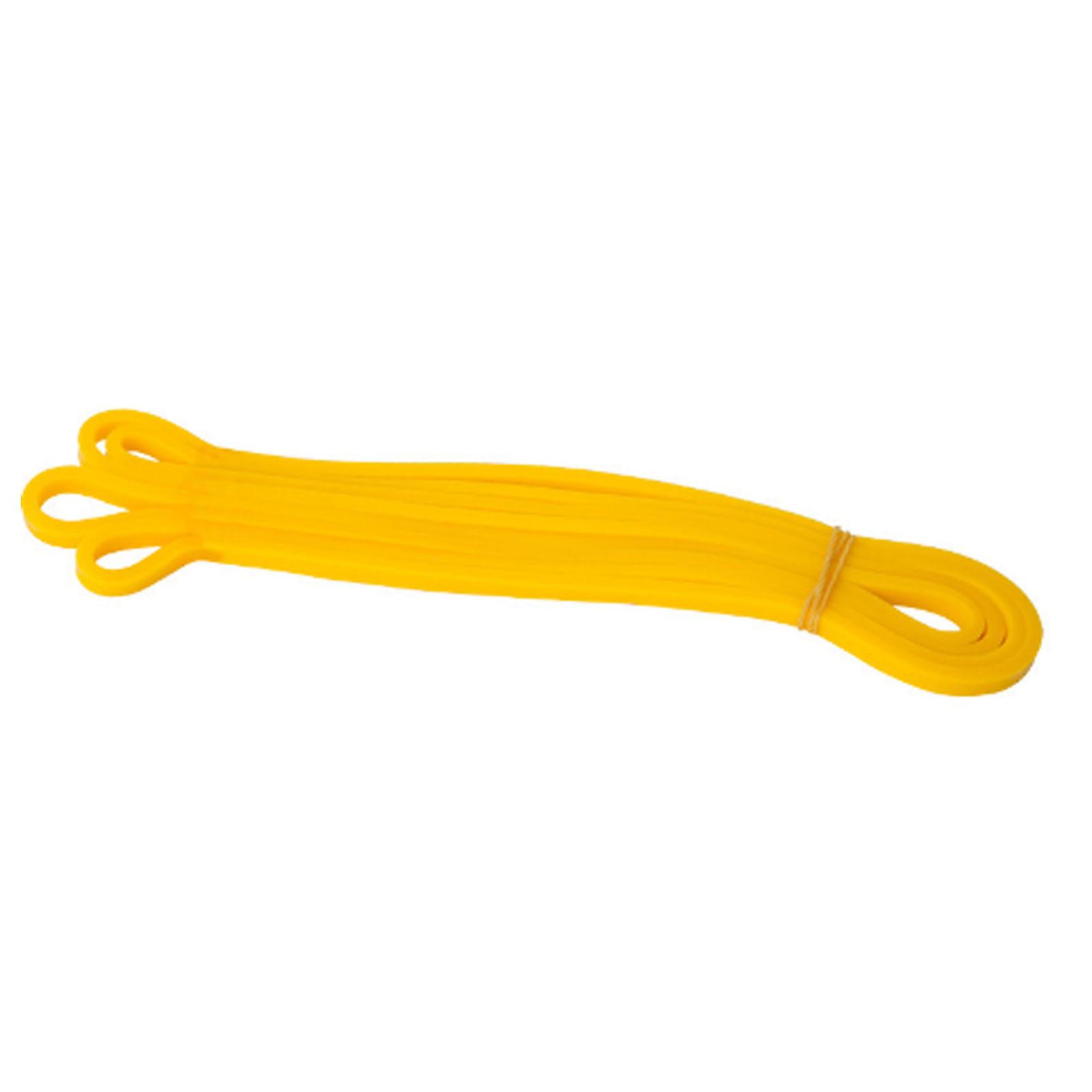 Stretch Exercise Band Yellow Ergonomic Multifunctional Rugged Durable Resistance Bands for Fitness Strength Training
