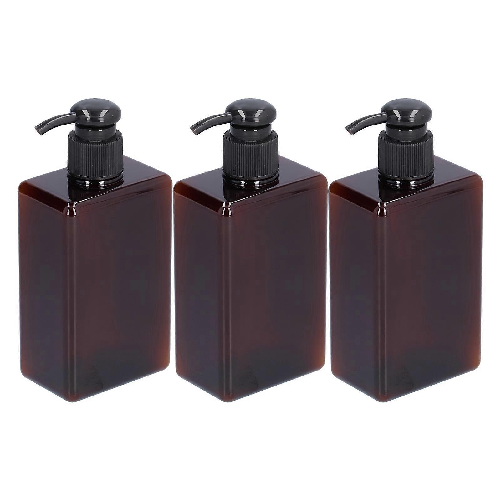 3PCS 280ml Pump Bottle Empty Liquid Hand Soap Container Plastic Press Bottle for Travel Use