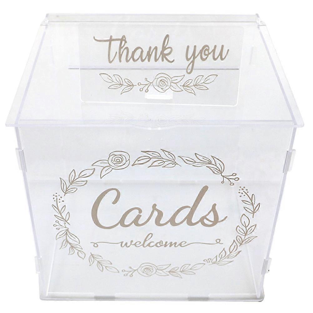 Acryl Bruiloft Kaart Doos DIY Envelop Kaart Doos Geld Opbergdoos Bruiloft Levering