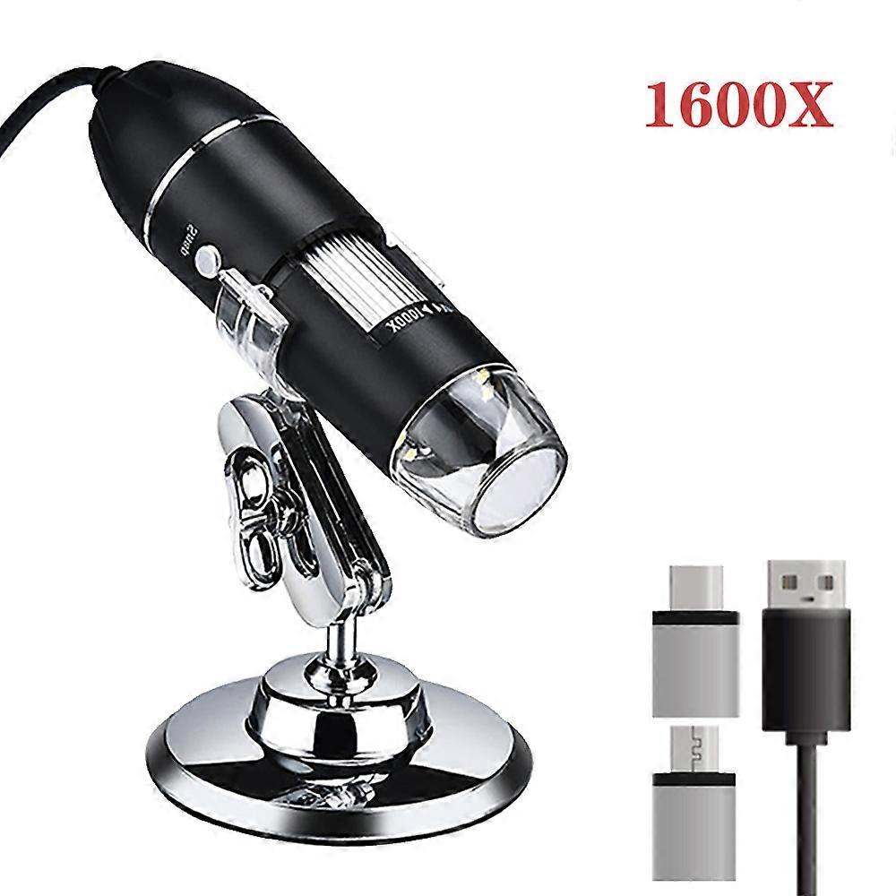 1000X/1600X Digital Microscope Camera Type-C USB Portable Electronic Microscope For Cell Phone Repair-MXBC