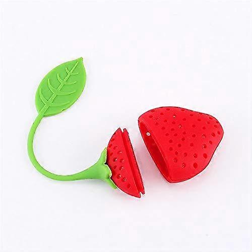Tea strainer / Tea holder in Silicone - Strawberry multicolour