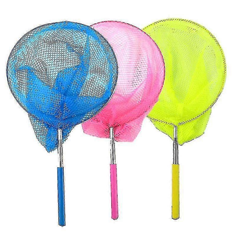 GYFDYM 3 Pack Colored Telescopic Butterfly Nets