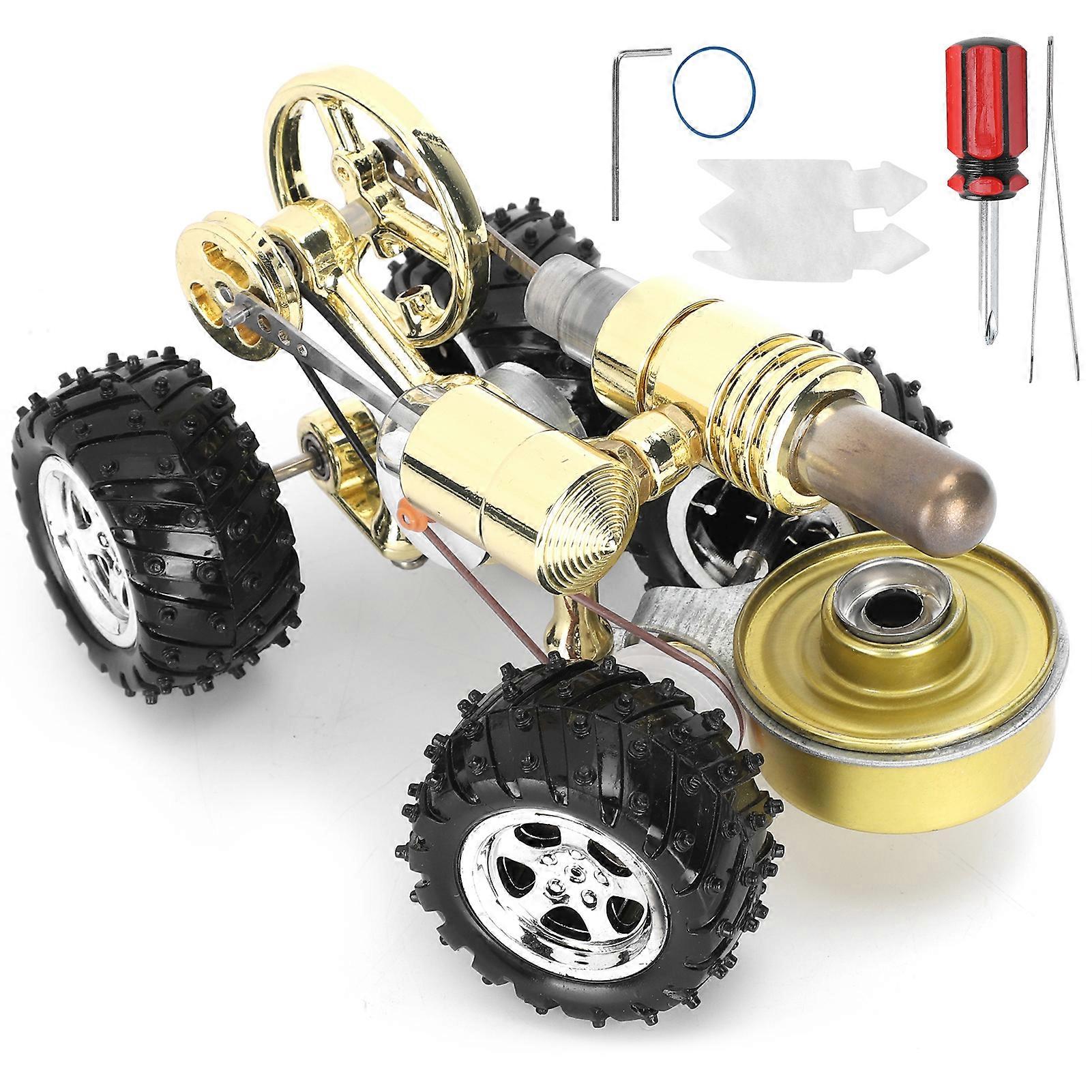 Stirling Engine Model Miniature Car Motor Educational Physics Science Experiment Toy Gifts