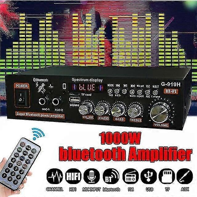 G-919h 1000w home power amplifier audio bluetooth amplifier subwoofer speaker