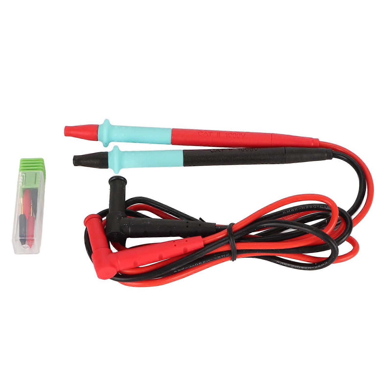 Universal Multimeter Pen Line Digital Multimeter Probes Wire Pen Cable with Long Pointed Steel Needle 20A 1000V